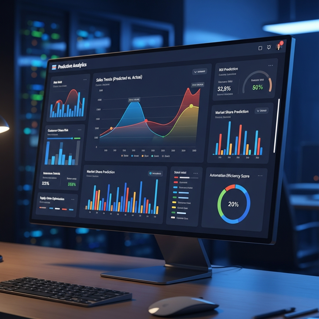 Dashboard AI per analisi predittiva e automazione aziendale